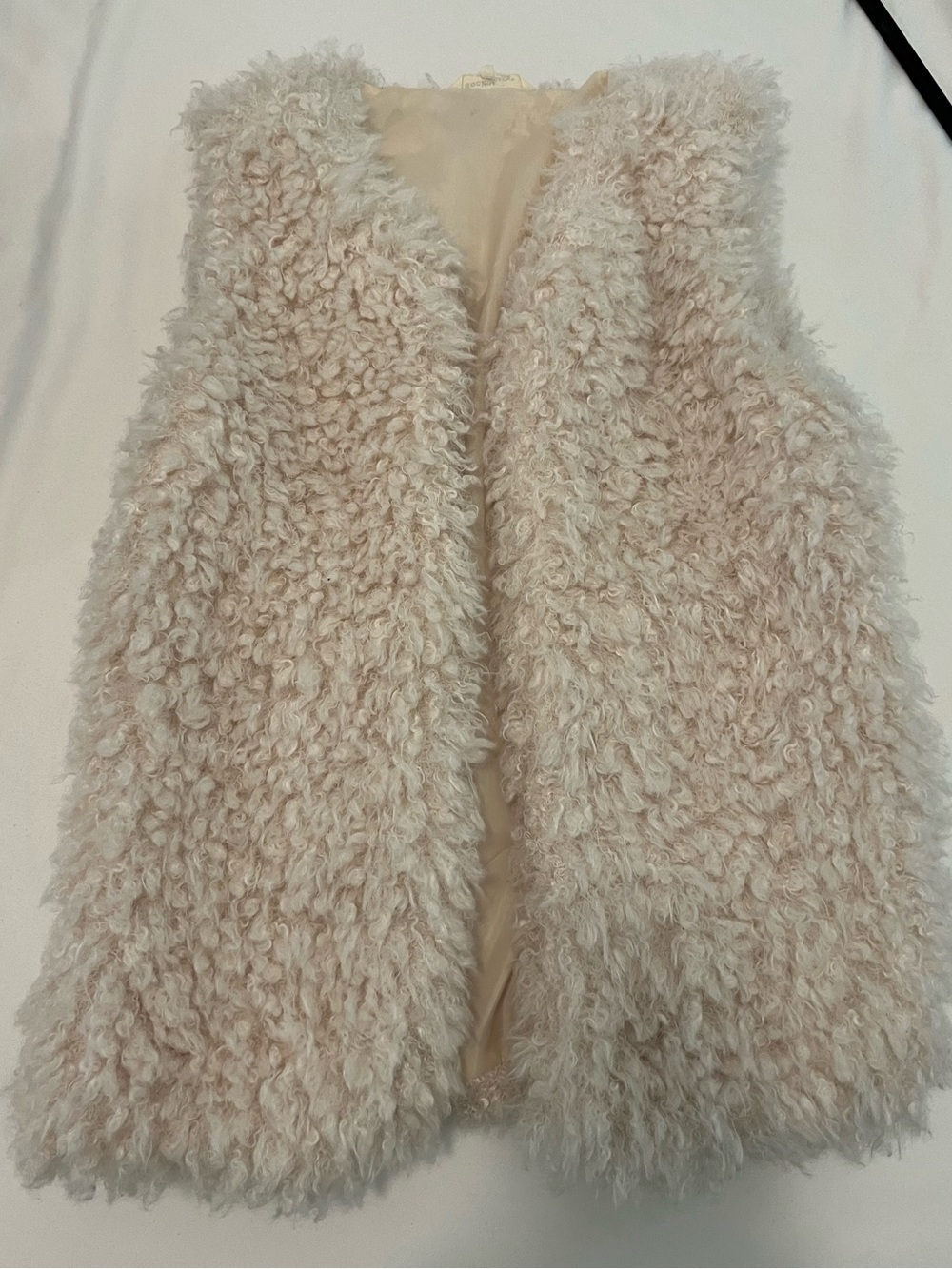 Plush Faux Fur Vest in Blush Pink - Women's Cozy Layer